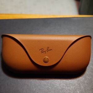 Ray-Ban Tan Leather META Sunglasses Case. NEW.